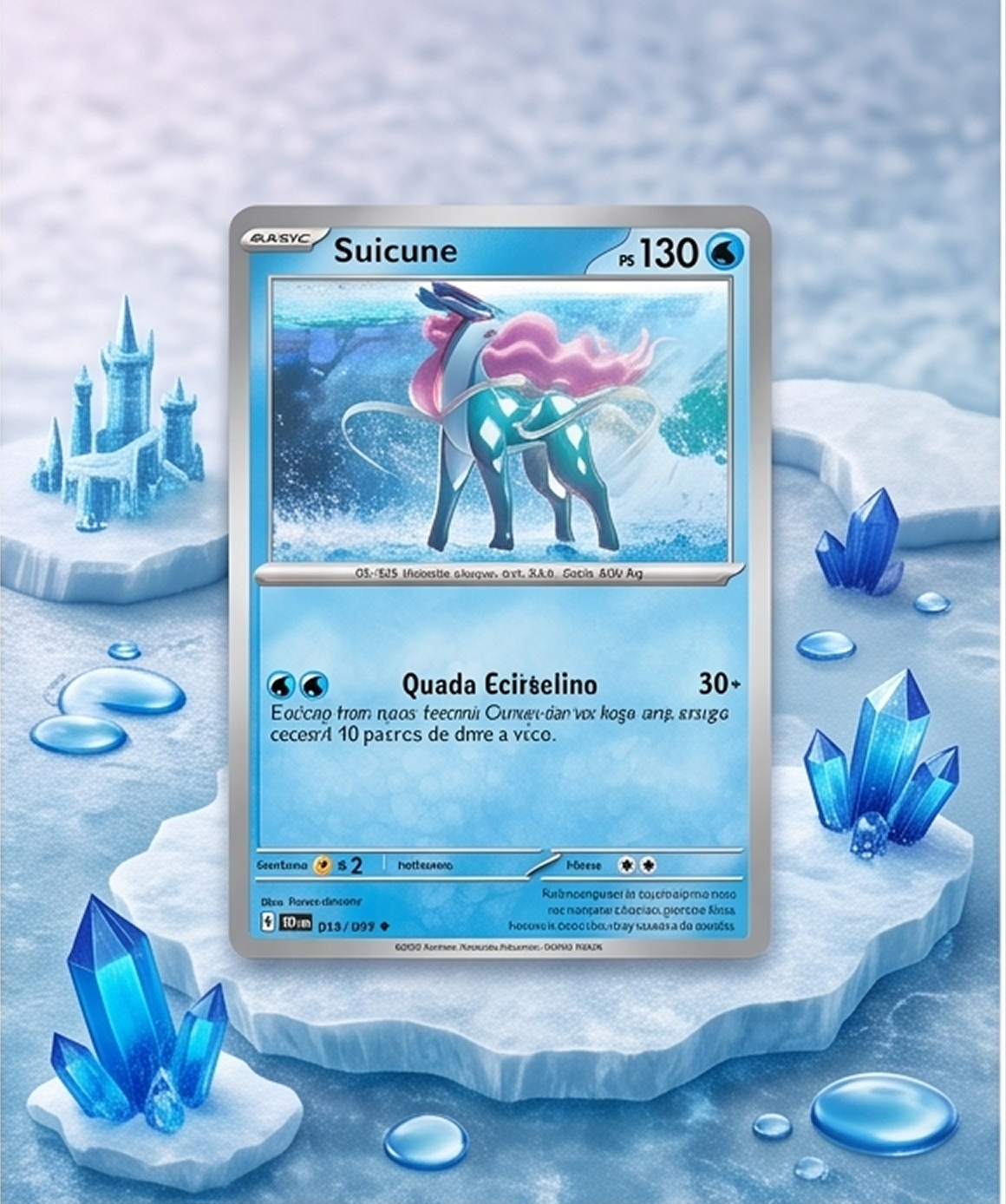 Kit TCG 30 Cartas - Suicune